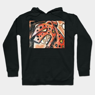 Red jaguar illustration Hoodie